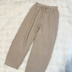 H&M Beige Drawstring Knit Pants